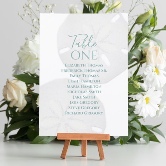 Carte Elégante plage de sable turquoise Mariage