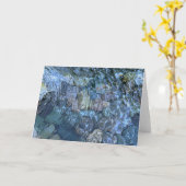 Carte Elégante plage d'eau sereine (Fleur jaune)