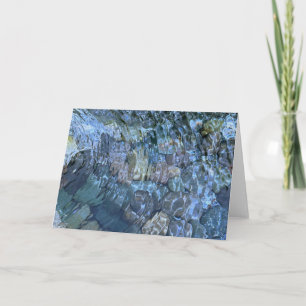 Carte Elégante plage d'eau sereine