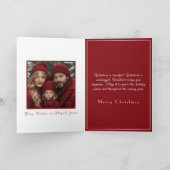 Carte Elégante Porte de Vacances Wreath Pine Trees Or (Intérieur)