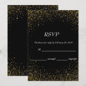 Carte Elégante poussière stellaire sur un arrière - plan (Devant / Derrière)