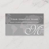 Carte élégante professionnelle globale du monde de (Dos)