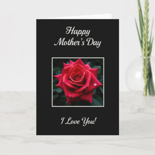 Carte Élégante Rose Je T'Aime