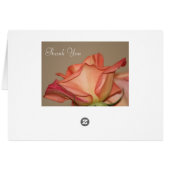 Carte élégante Rose Peach (Dos Horizontal)