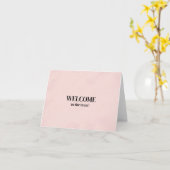 Carte Élégante simple personnalisée Bienvenue dans l'équ (Fleur jaune)