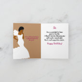 Carte Élégante soeur afro-américaine Brown (Intérieur)