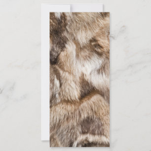 Carte Élégante texture de fourrure