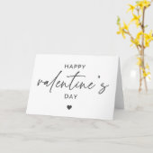 Carte Élégante typographie de script pour la Saint-Valen (Fleur jaune)
