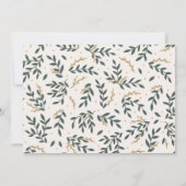 Carte Elégante Typographie Or Photo Joyeux Noël (Dos)