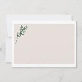 Carte Élégante verdure Serez-vous mon maître d'honneur (Dos)