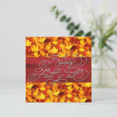 Carte Élégante Vibes D'Automne Cosy Citer Happy Fall Y'a (Debout devant)