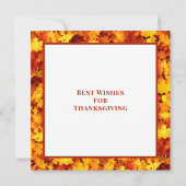 Carte Élégante Vibes D'Automne Cosy Citer Happy Fall Y'a (Dos)