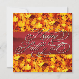 Carte Élégante Vibes D'Automne Cosy Citer Happy Fall Y'a