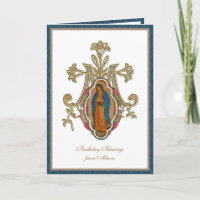 Élégante Vierge Religieuse Marie Guadalupe