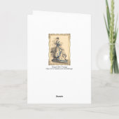 Carte Élégante Vintage dame (Dos)