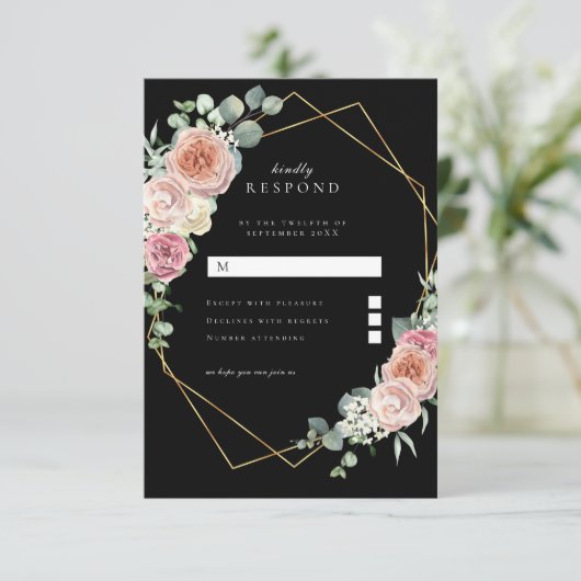 Carte Elegantes Boho Pastel (Debout devant)