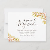 Carte Elégantes couleurs de automne Eucalyptus Faire-par (Devant)