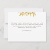 Carte Elégantes couleurs de automne Eucalyptus Faire-par (Dos)