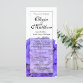 Carte Elégantes hydrangées florales violettes (Debout devant)