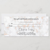 Carte Élégantes lèvres en or rose en cuivre et maquillag (Dos)