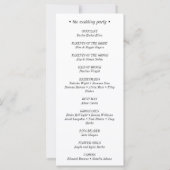 Carte Elégantes nuances de bleu floral (Dos)