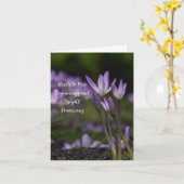 Carte Élégants débuts (Fleur jaune)