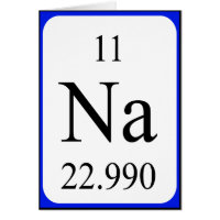 Carte Element 11 - Blanc de sodium