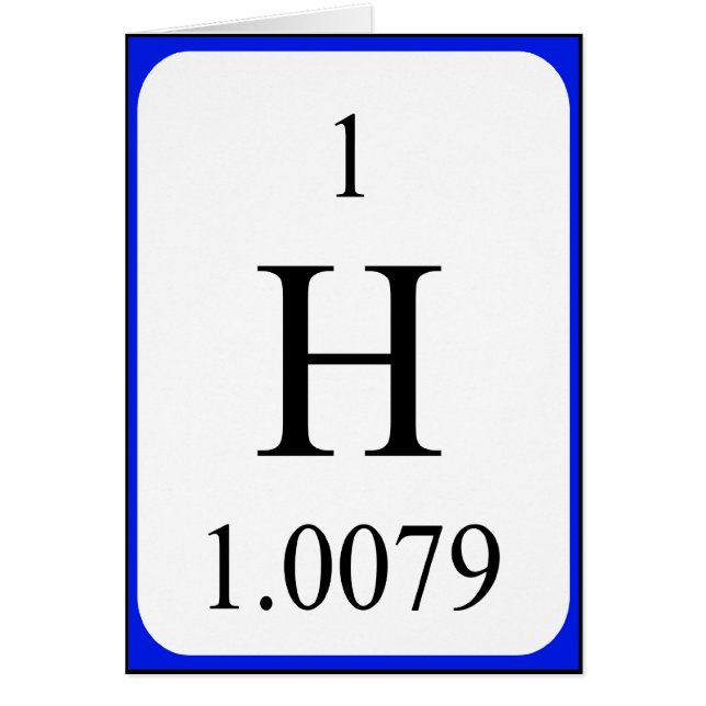 Carte Element 1 - Hydrogène (Devant)