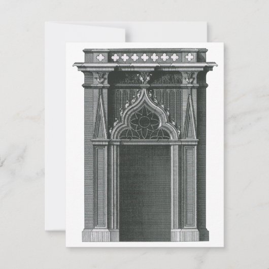 Carte Élément architectural ancien, porte gothique (Devant)
