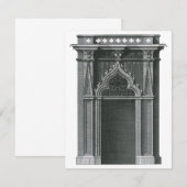 Carte Élément architectural ancien, porte gothique (Devant / Derrière)