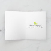 Carte Élément et bébé pois félicitations (Intérieur)