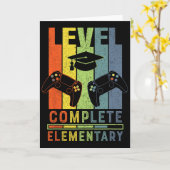 Carte Elementary Level Complete Graduation Cl 2025 Gamer (Fleur jaune)