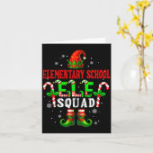 Carte Elementary School Elf Squad Xmas Elf Hat Scute Ss  (Fleur jaune)