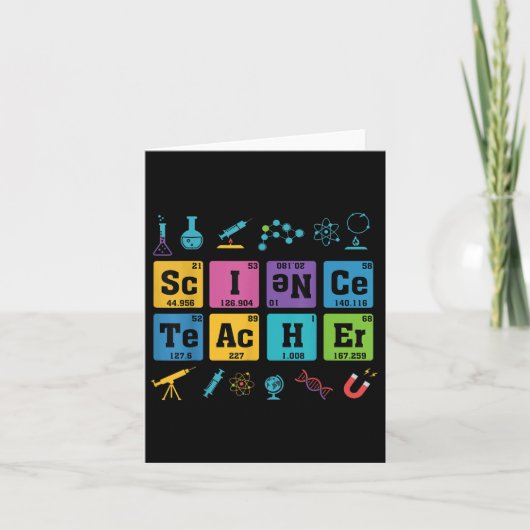 Carte Éléments de chimie des enseignants en sciences Tab (Devant)