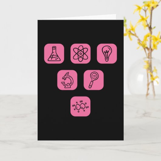 Carte Éléments de science Articles (Fleur jaune)
