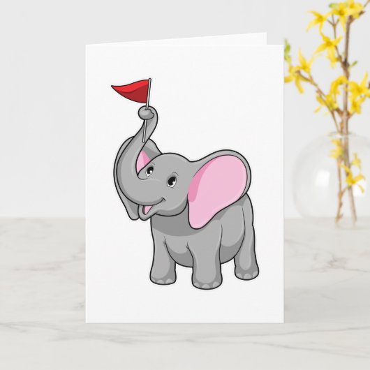Carte Elephant (Fleur jaune)