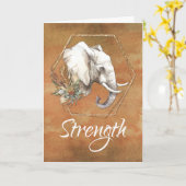 Carte Éléphant 12 Étape de récupération Soutien Force (Fleur jaune)