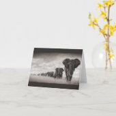 Carte Éléphant africain (Fleur jaune)