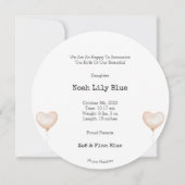 Carte éléphant aquarelle d'animaux mignons avec co (Dos)