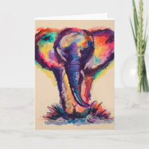 Eléphant arc-en-ciel