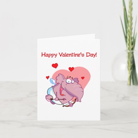Carte Elephant As Cupid Note (Devant)