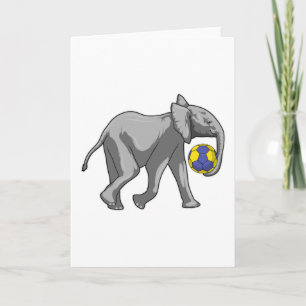 Carte Éléphant au Handball Sports