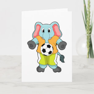 Carte Eléphant au sport de football