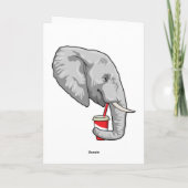 Carte Eléphant avec boisson (Dos)