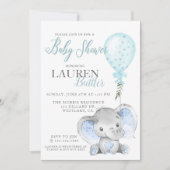 CARTE ÉLÉPHANT, BABY SHOWER, DOUCHE DE GARÇON, C'EST UN  (Devant)