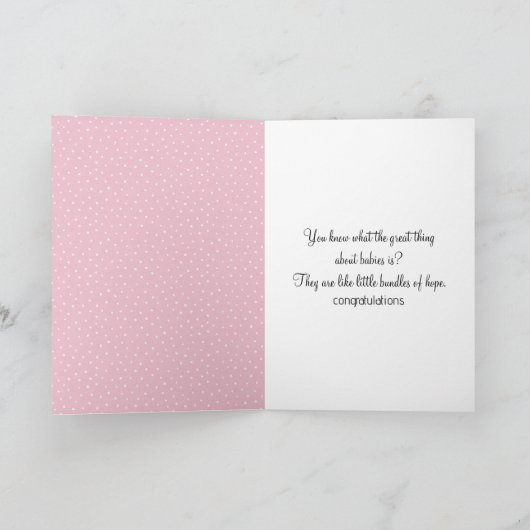 Carte Eléphant bébé en fleurs pour nouveau-né (Intérieur)