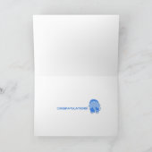 Carte Éléphant Bleu Bébé (Intérieur)