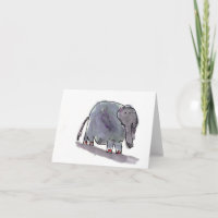 Éléphant botté avec la pointe du pied par rouge •