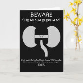 Carte Eléphant de Ninja ! (Fleur jaune)