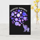 Carte Éléphant faisant exploser des Lloons violets Sensi (Fleur jaune)